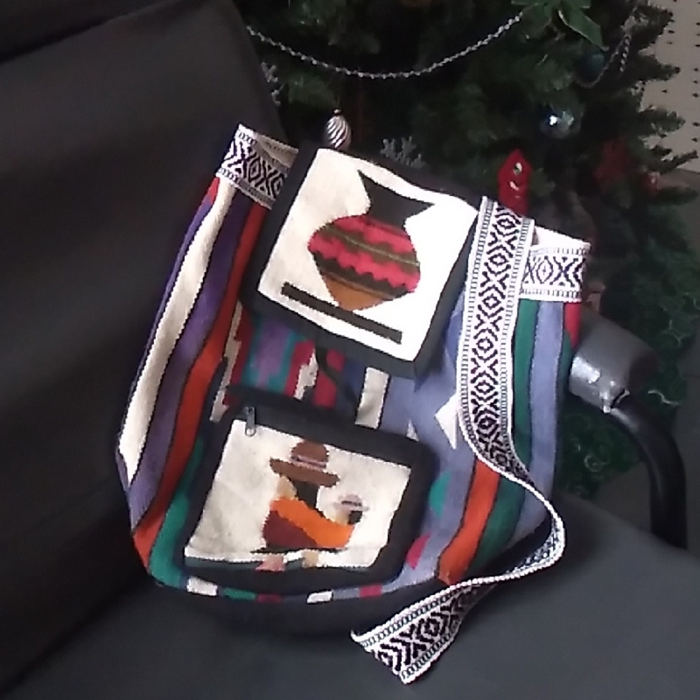 Multicolor Patterned Women's Bag